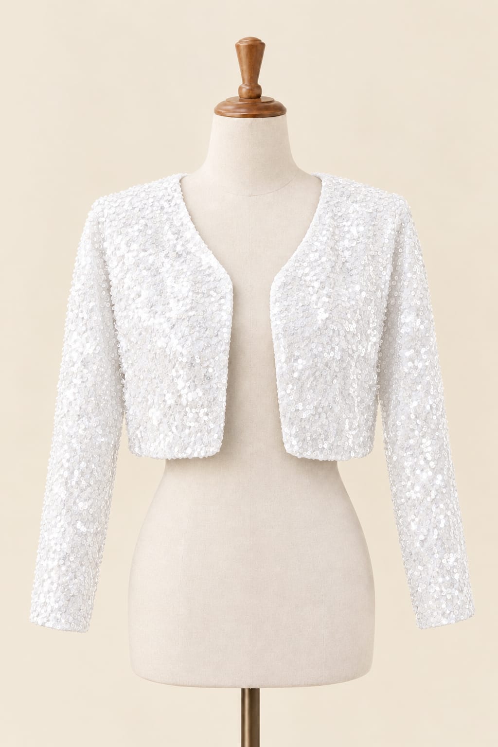 Luxury Long-Sleeve Sequin Bolero