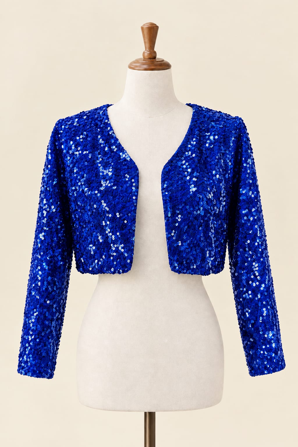Luxury Long-Sleeve Sequin Bolero